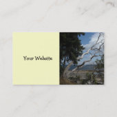 Carte De Visite Vue sur l'océan avec arbre unique (Dos)