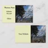 Carte De Visite Vue sur l'océan avec un arbre unique (Devant / Derrière)