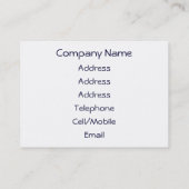 CARTE DE VISITE VUES DES ALLES (Dos)