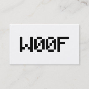 Carte De Visite W00F [sons d'animaux en leetspeak]