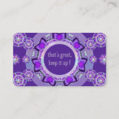 Carte De Visite W2 pourpre (Dos)