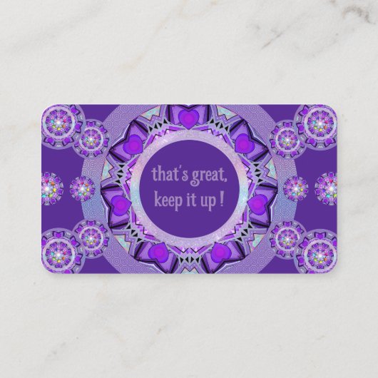 Carte De Visite W2 pourpre (Dos)