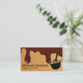 Carte De Visite Wafer et sirop de chocolat | Bowl de mélange de Wh (Debout devant)