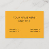 Carte De Visite Waffle Food Restaurant Funny (Dos)