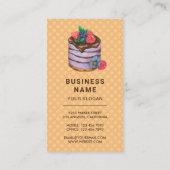 Carte De Visite Waffle Purple Icing Drives Pâtisserie Chef boulang (Dos)