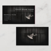 Carte De Visite Wakeboarder ; Noir frais (Devant / Derrière)