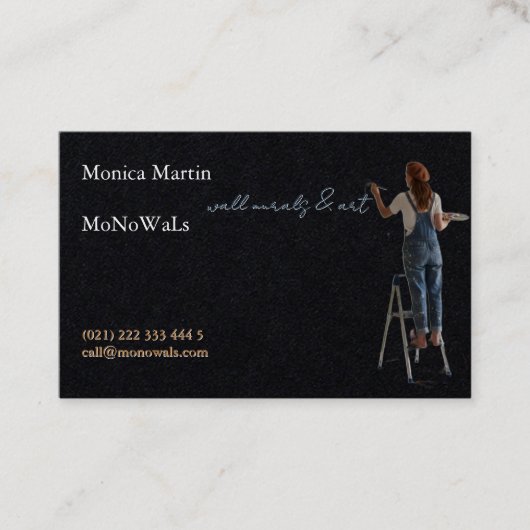 Carte De Visite Wall Mural Painter  (Devant)