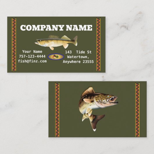 Carte de visite Walleye (Devant / Derrière)