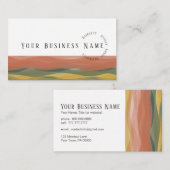 Carte de visite Warm Waves 3 Carte de visite (Devant / Derrière)