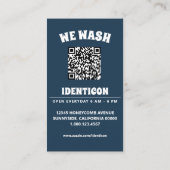 Carte De Visite WASH with QR code (Dos)