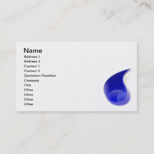 Carte De Visite water_drop_2_Vector_Clipart