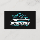 Carte De Visite Water Drop Blue Car Wash Professional (Devant)