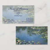 Carte De Visite Water Lilies (1906) par Claude Monet (Devant / Derrière)