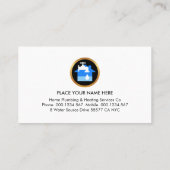 Carte De Visite Water Surface Home Plumbing Repair (Dos)