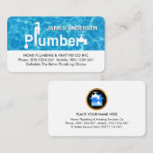 Carte De Visite Water Surface Special Plumber Signage (Devant / Derrière)