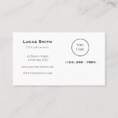 Carte De Visite Watercolor Ax Throwing ou Lumber Company (Dos)