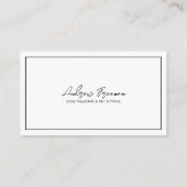 Carte De Visite Watercolor Black & White Dalmatian Dog Walking (Dos)