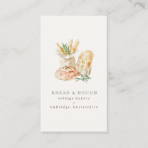 Watercolor Bread Cottage Bakery