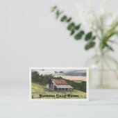 Carte De Visite Watercolor Country Barn Scene (Debout devant)