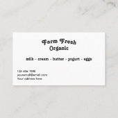 Carte De Visite Watercolor Country Barn Scene (Dos)