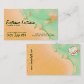Carte de visite Watercolor Dreams (Devant / Derrière)