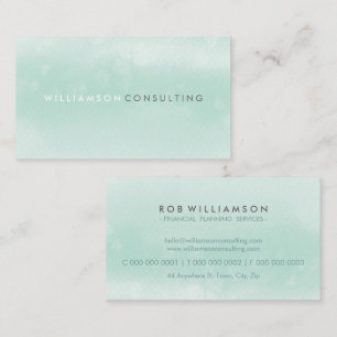 Carte De Visite WATERCOLOR élégant entreprise moderne tendance men