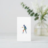 Carte De Visite watercolor fencing (Debout devant)