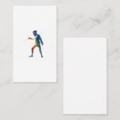 Carte De Visite watercolor fencing (Devant / Derrière)