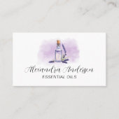 Carte De Visite Watercolor Lavender Essential Oils Purple (Devant)