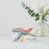 Carte De Visite Watercolor Marble (Debout devant)