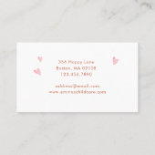 Carte De Visite Watercolor Rainbow Child (Dos)