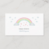 Carte De Visite Watercolor Rainbow Child (Devant)