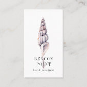 Carte De Visite Watercolor Seashell Hospitality (Devant)