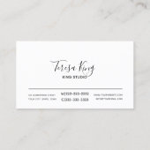 Carte De Visite Watercolor Succulent Pastel ID567 (Dos)