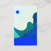Carte de visite Watercolor Waves (Dos)