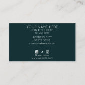 Carte de visite Watercolor Waves (Devant)