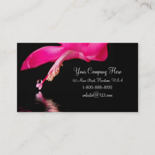 Carte De Visite Waterdrop floral