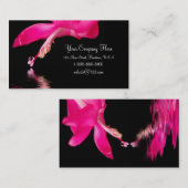 Carte De Visite Waterdrop floral (Devant / Derrière)