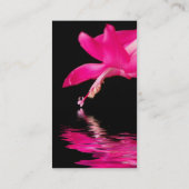 Carte De Visite Waterdrop floral (Dos)