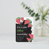 Carte De Visite Watermelon, 1 in a Melon, Anniversaire (Debout devant)