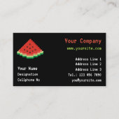 Carte De Visite Watermelon Pixel Art (Devant)