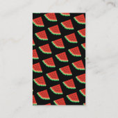 Carte De Visite Watermelon Pixel Art Vertical (Dos)