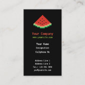 Carte De Visite Watermelon Pixel Art Vertical (Devant)