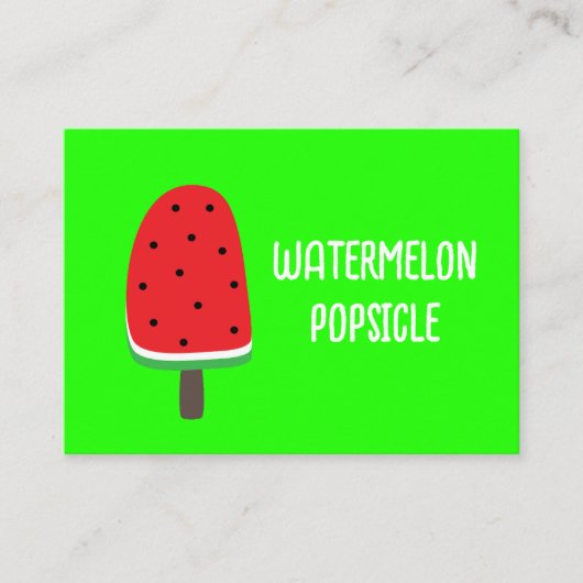 Carte De Visite Watermelon Popsicle (Devant)