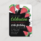 Carte De Visite Watermelon, Sweet Celebration Handout Billets (Devant)