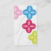 Carte De Visite wave-flowers-bunch, Nom, Adresse 1, Adresse 2,... (Dos)