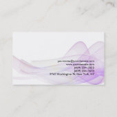 Carte De Visite Wave Motif Abstrait Moderne Unique Consultant (Dos)