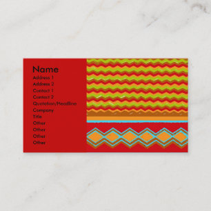 Carte De Visite Wave occidentale Abstraite