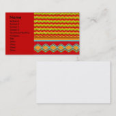 Carte De Visite Wave occidentale Abstraite (Devant / Derrière)