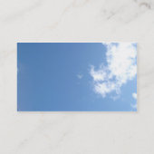 Carte De Visite Weathervane rouillé contre le ciel bleu (Dos)